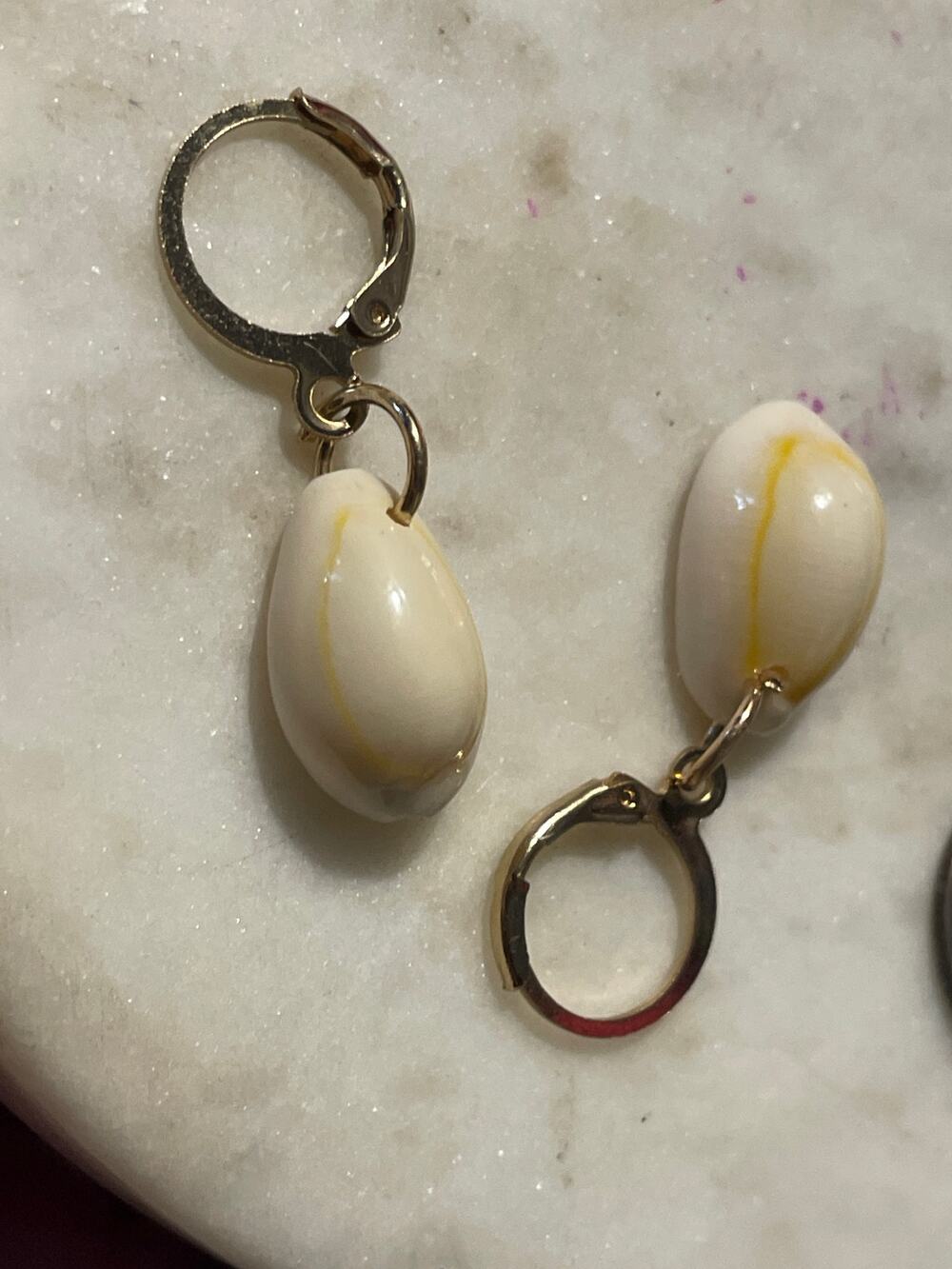 Shell Hoop Earrings  